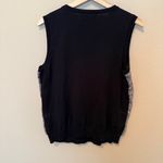 Jones New York L Brown snakeskin Animal Print Sequin Front Sleeveless Sweater Photo 1