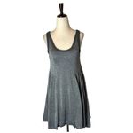 Free People  Beach Dress Womens Small Silver Metallic Cruise Town Tank‎ Mini Photo 3