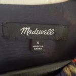 Madewell  Ruffle Tiered Floral Peasant Top Boho Vines Blue Blouse Feminine Fall Photo 3