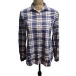 J.Crew  Shirt‎ Womens Size S Blue Red White Plaid Button Up Boy Fit Long Sleeve Photo 1