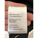 Akris Black Wool Cocktail Dress Swarovski Waist Size 10 Photo 10