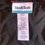 Modcloth NIP Clarice High-Waisted Bikini Bottom Black Red Cheetah Extra Small Photo 9