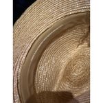 GIGI PIP Isla Straw Fedora Hat Wide Brim Boho Summer Tan Photo 5
