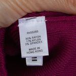 EXPRESS Womens Mock Neck Sweater Size XS Puff Sleeve Y2K Preppy Career Work Photo 4