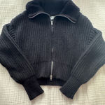 Double Zero Full Zip Cropped Sweater Photo 0