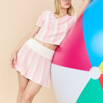 NWT rowing blazers knit skirt in light pink Size XS Photo 0