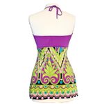 Bisou Bisou Y2K  Halter Top Blouse Peacock Jewel Stone S Small Photo 1