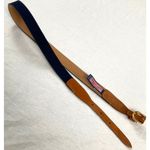 Vineyard Vines Womens XS Navy Blue 100% Leather Surcingle Belt Preppy Ivy League Photo 1