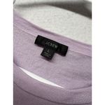 J Crew Womens Crew Neck Sweater Light Purple 100% Merino Wool Size Large Preppy Photo 1