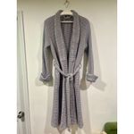 Brooklinen Dreamweave Waffle Robe Tie Waist Turkish Cotton Gray S/M Photo 4