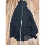 Lulus  Black Maxi Dress M Criss Cross Back Formal Evening Gown‎ Polyester Photo 5