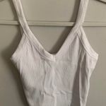 Tilly's  White Ribbed Tank Top Photo 0