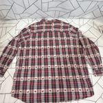 North Crest Vtg 90s Red Gingham Apple Button Down Shirt 2X Teacher School Size XXL Photo 9