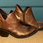 Liberty Black Copper/bronze Cracked Metallic Booties leather made in Mexico Brown Size 8 Photo 1