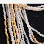 Sonoma NWT  AIME Pink/Gold/Silver/Clear Beaded Multi Layer Beachy Party Necklace Photo 1