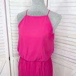 Sam Edelman Pleated Skirt Fit Flare Sleeveless Midi Dress Sundress Pink Small Photo 5
