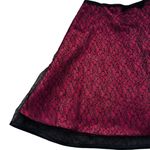 Pink Black Lace Overlay Vintage Skirt jody Of California Small Photo 1