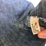 Urban Renewal  Chambray Tunic Top Short Sleeve Blue Small Photo 4