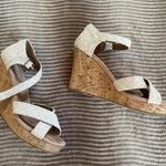 Toms Sienna Woven Cork Wedge Sandals Photo 5
