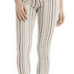 American Eagle Jeggings Jeans 4 Striped Stretch High Rise Casual Chic Photo 0