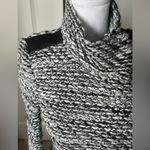 IRO josefina Black and White wool blend high Neck knitted jacket Photo 2