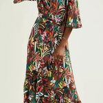 Farm Rio x Anthropologie Fiesta Wrap Maxi Dress Size Small Photo 0