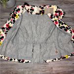 Elevenses  Anthropologie Dahlia Pressed Floral Blazer Vest Buttons Size 4 Small Photo 4