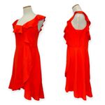 BCBGMAXAZRIA | NWT | 12 | One Shoulder Asymmetrical Ruffle Mini Cocktail Dress Photo 4