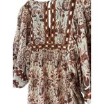 Cleobella  Boho Oversized Magdalena Puff Sleeve Flowy Mini Dress Size Small‎ Photo 10