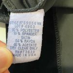 VINTAGE 90s ELLEN FIGG Black Velvet Shirt with Satin Trim Size 12 Photo 4