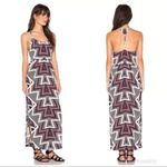 Free People  SERVES YOU RIGHT Maxi Split Aztec Bohemian Western Dress Size 0 US Photo 11