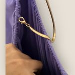We Wore What WhoWhatWear | Gold & Purple Cutout Ruched Dress | Size L Photo 5