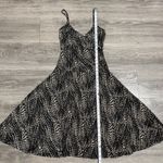 O'LALA Women Y2K Black Tan Abstract Dot Print Babydoll Spaghetti Strap Dress XS Photo 10