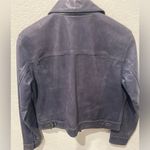 Liz Claiborne Vintage Liz Clairborne Lizwear Petite 100% Leather Purple Jacket Medium Petite Photo 2