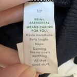 Aerie NWT  Cardi Bomber Womens Small Black Snap Button Up Pockets Oversized Photo 3