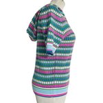 Lilly Pulitzer  Size XS  Top Short Sleeve Hoodie Colorful Athletic Swimsuit Cover Photo 2