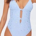 Forever 21  Star Print Mesh Lingerie Bodysuit NWT Photo 0