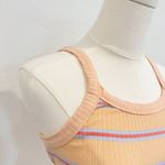 Billabong Striped Lettuce Trim 90s Tank Top Y2K Casual Colorful Summer Large Photo 3