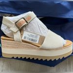 Toms Tom’s Women’s Sz 7 Diana Wedge Sandals New NWT in Natural Photo 3