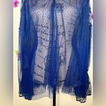 Free People  Joyride Sheer Embroidered Ruffle Top Photo 3