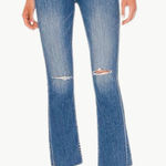 MOTHER The Hustler Ankle Fray Jeans in Can’t Stop Staring | Sz 29 | Medium Wash Blue Photo 0