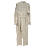 Free People Set The Tone Jumpsuit Eyelet Coveralls Ivory Cream Size US 12 Photo 8