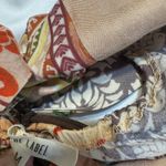 Anthropologie ATL The Label Dress Gypsiana ruffle ladies M Pink Boho Patchwork Maxi Rayon Photo 14