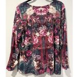 Soft Surroundings Tunic Top Women Medium Floral Travel Artsy Resortwear Vacation Photo 1