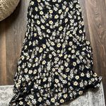 By Timo Black Floral Dress Size L Photo 6