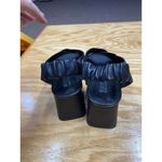 Kenneth Cole Nancy Slingback Women's 9 M Black Leather Square Toe Sandals S57 Photo 3