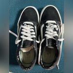 Vans Classic Black and White Lace Up Low Tops Photo 2