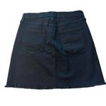 Just Black Just‎ Black Size M Tatiana A-Line Denim Mini Skirt Black Frayed Stitch Fix NWT Photo 3