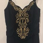 Vintage Black Velvet Scott McClintook Evening Gown | Size 8 Photo 2