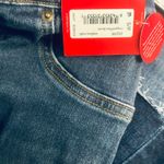 Spanx NEW  Cropped Flare Raw Hem Jeans 2-Toned Medium Dark Wash Minimalist Small Photo 6